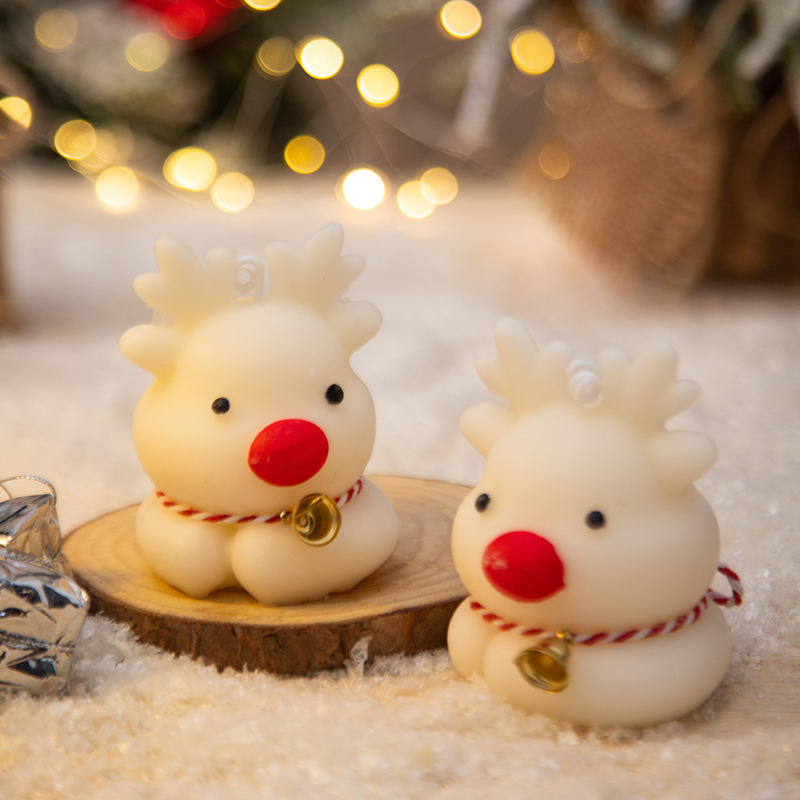 Xmas Candle Making - แม่พิมพ์ทำเทียนรูปกวางคริสต์มาส 3 มิติ สำหรับงาน DIY ทำเครื่องประดับยีนส์รูปกวาง