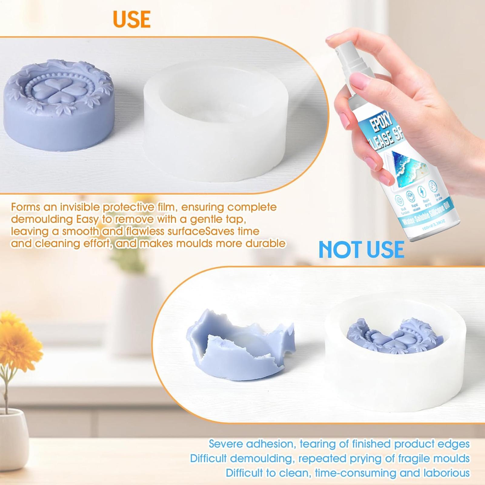 สเปรย์ซิลิโคนสำหรับปลดแม่พิมพ์ - Candle Mold Silicone บทวิจารณ์และราคา