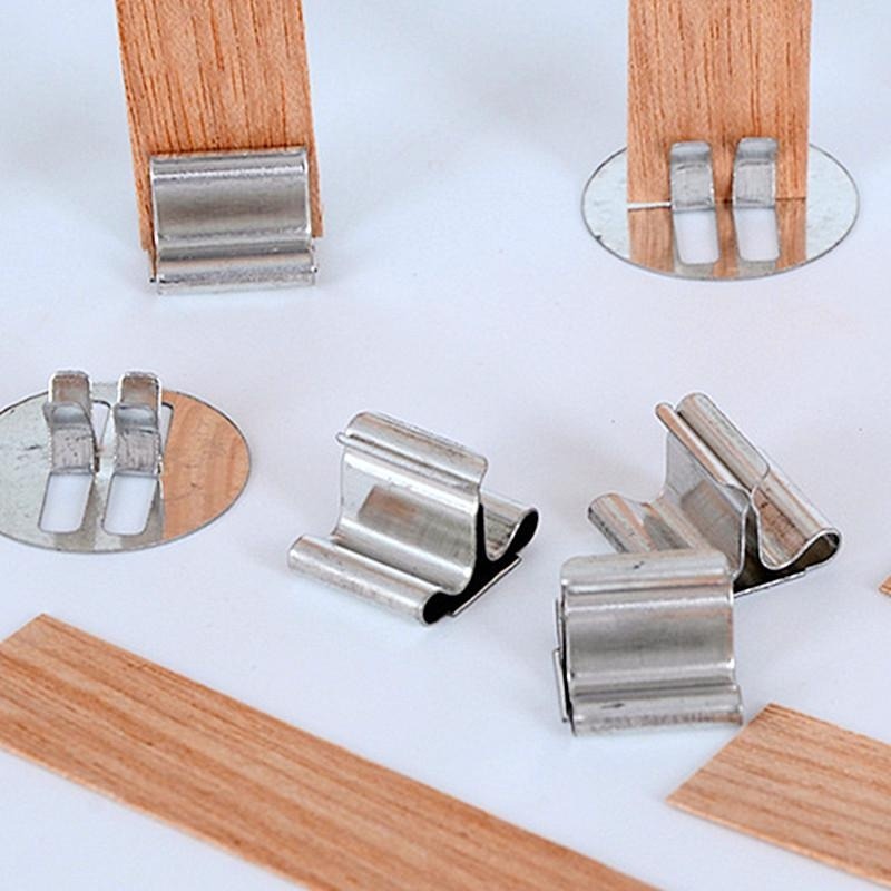 40 ชิ้นเทียนไม้ชุดพร้อมฐานคลิป - Wood Wick Crackle บทวิจารณ์และราคา