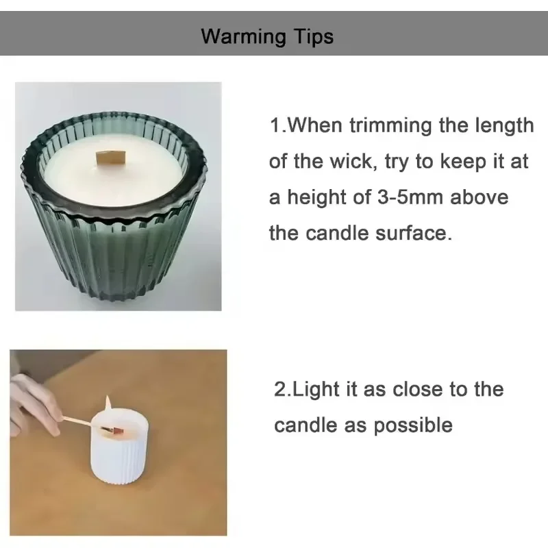ไส้เทียนไม้พร้อมฐานรอง ชุดทำเท - Wood Wick Crackle บทวิจารณ์และราคา