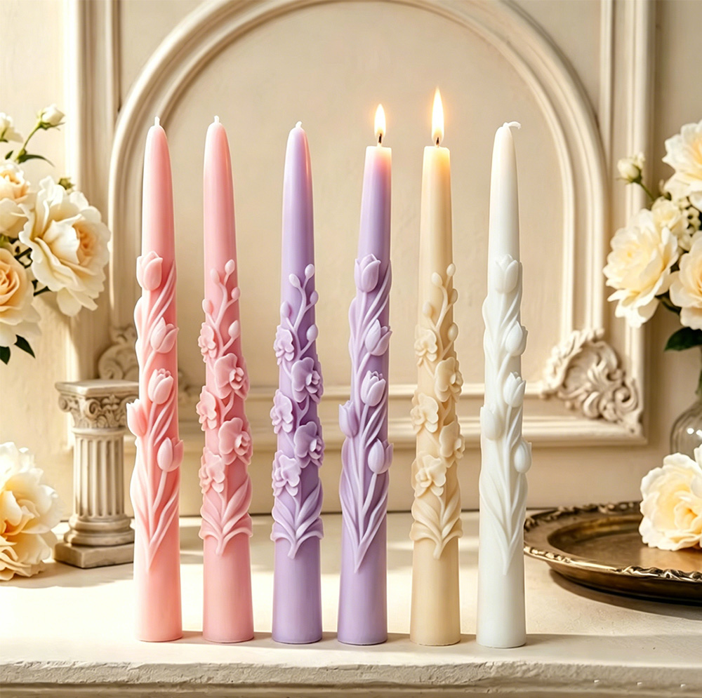 แม่พิมพ์ซิลิโคนเทียนแท่งยาวลาย - Candle Making Ingredients บทวิจารณ์และราคา