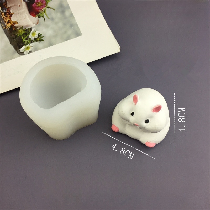 DIY น่ารักหนูแฮมสเตอร์แม่พิมพ์ - Candle Mold Silicone บทวิจารณ์และราคา