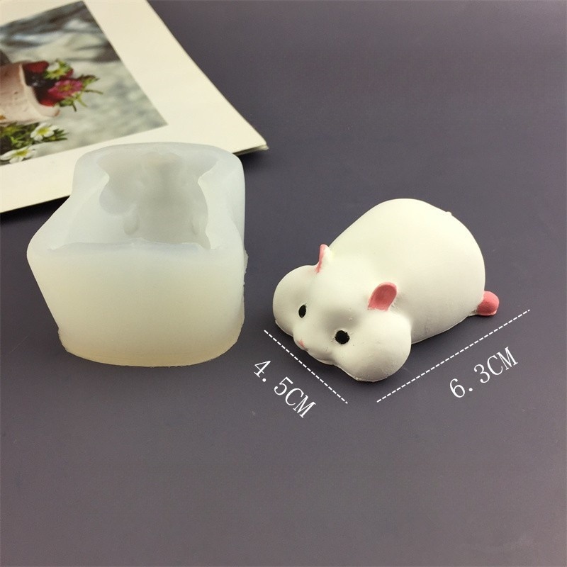 DIY น่ารักหนูแฮมสเตอร์แม่พิมพ์ - Candle Mold Silicone บทวิจารณ์และราคา