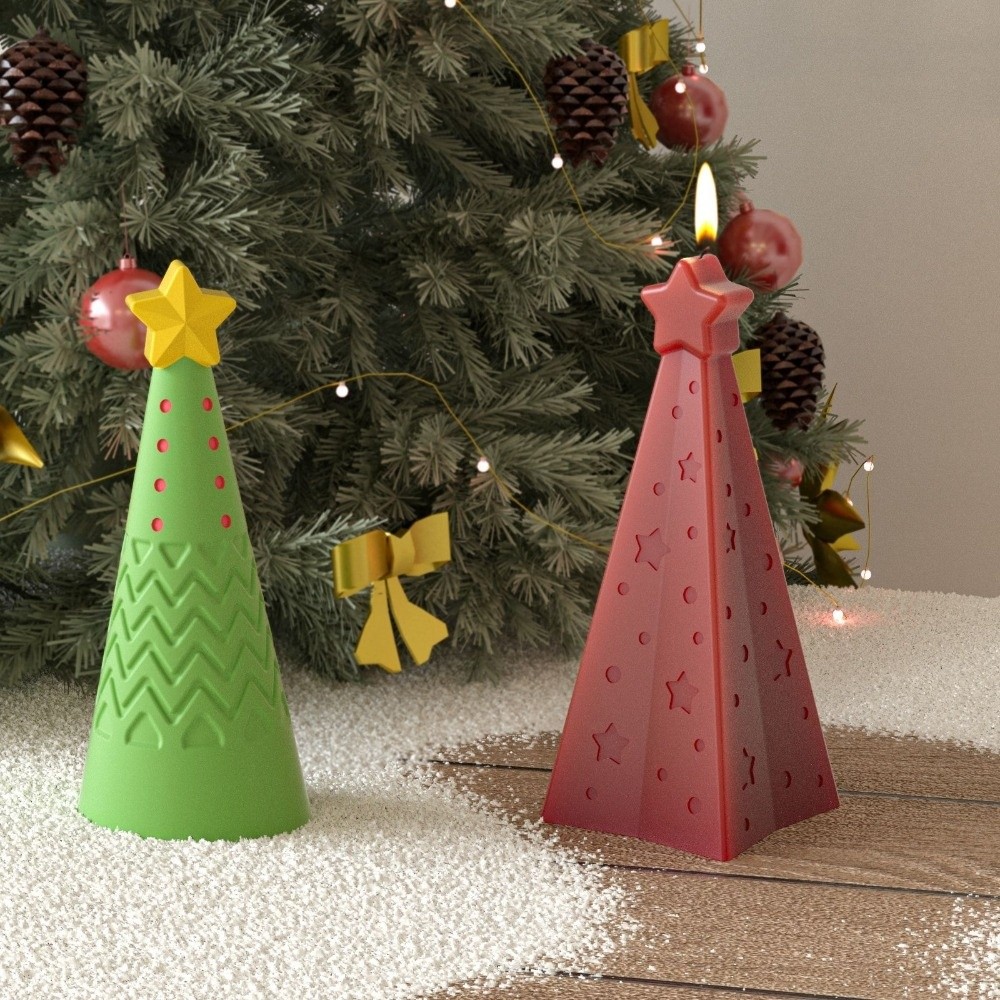 แม่พิมพ์เทียนซิลิโคนรูปกรวยคริ - Xmas Candle Making บทวิจารณ์และราคา
