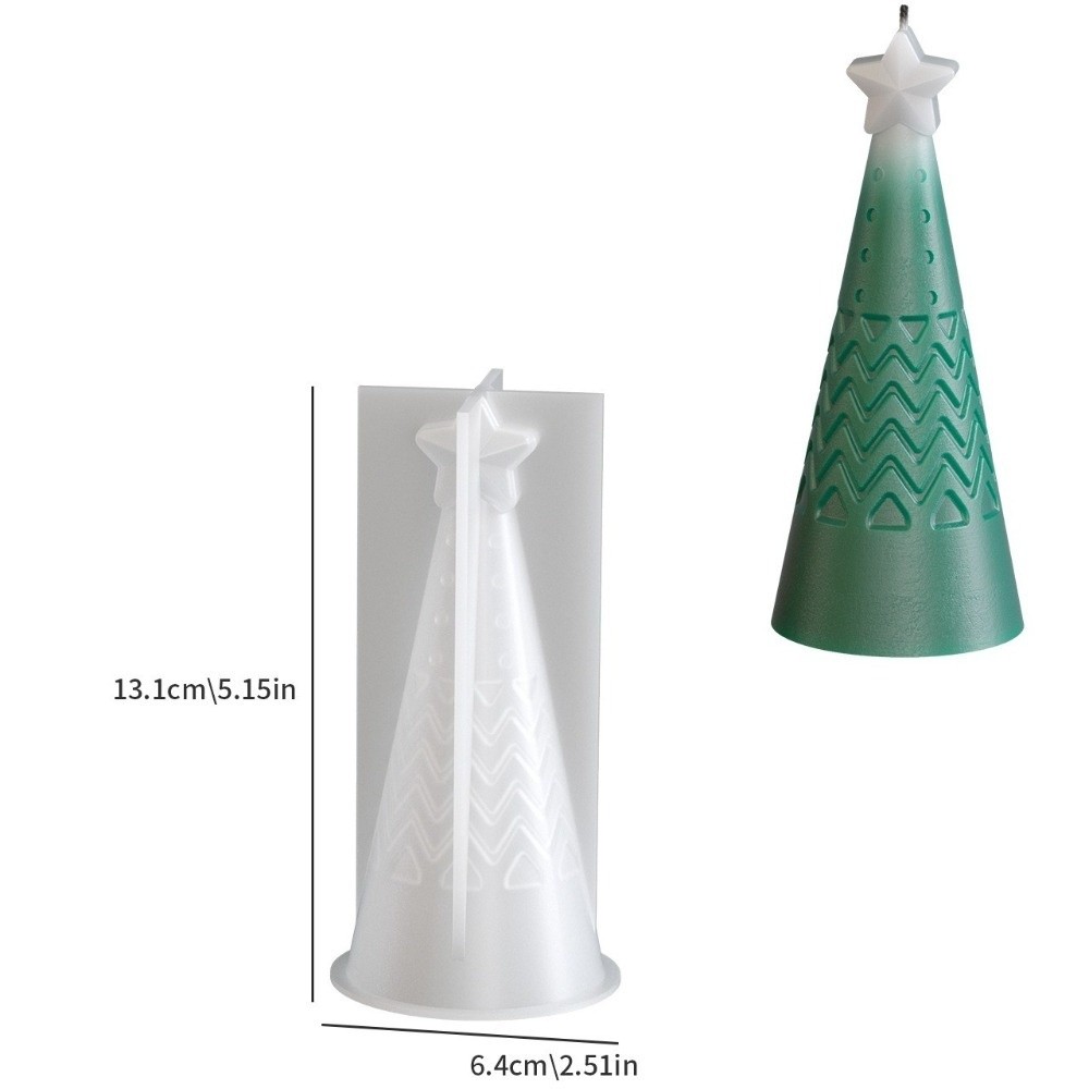 แม่พิมพ์เทียนซิลิโคนรูปกรวยคริ - Xmas Candle Making บทวิจารณ์และราคา