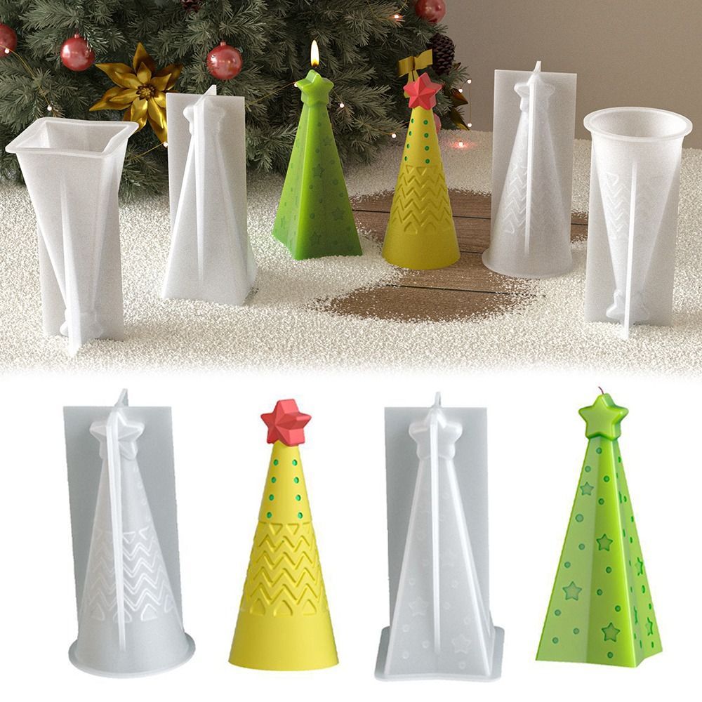 แม่พิมพ์เทียนซิลิโคนรูปกรวยคริ - Xmas Candle Making บทวิจารณ์และราคา