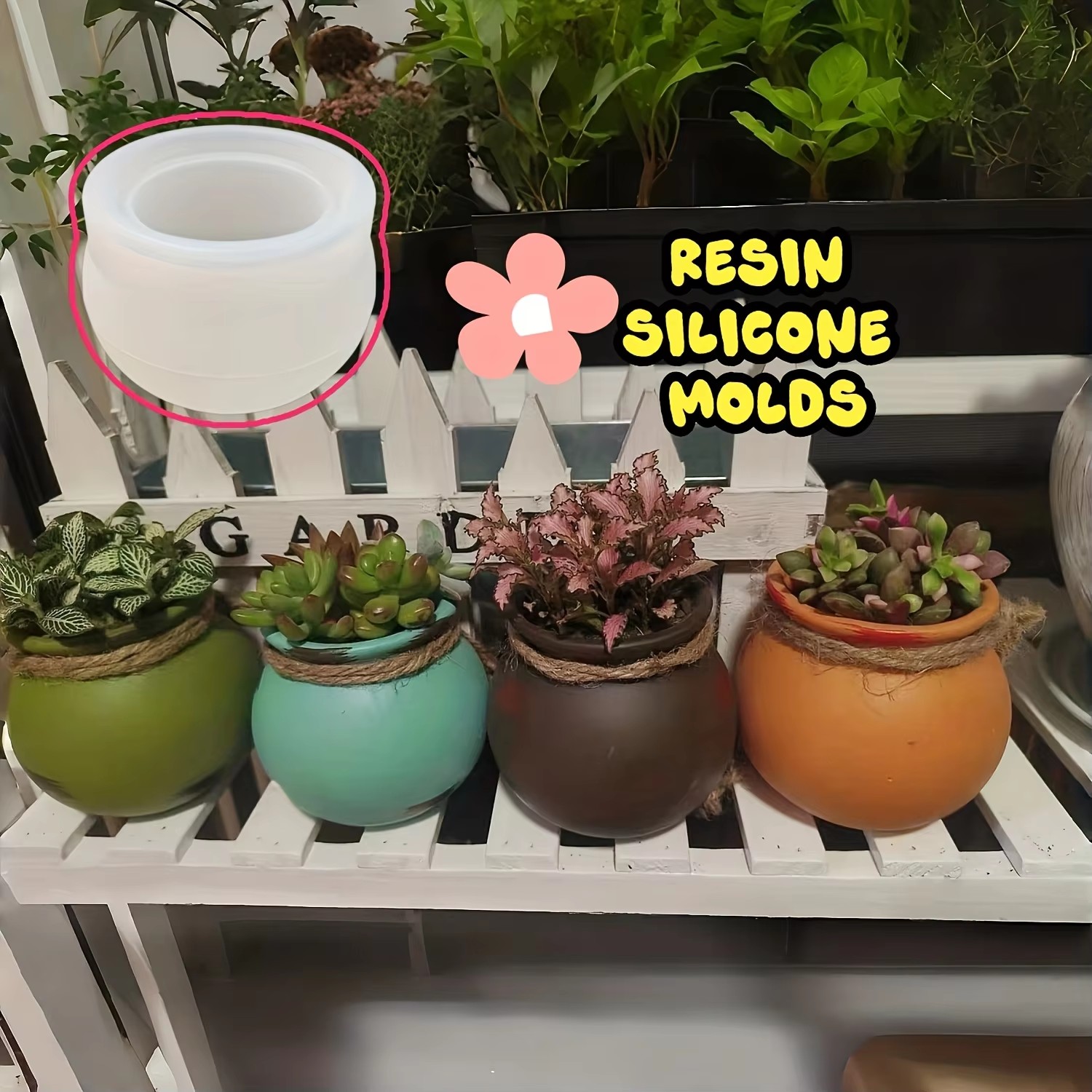 แม่พิมพ์กระถางดอกไม้ซิลิโคน, แ - Candle Mold Silicone บทวิจารณ์และราคา