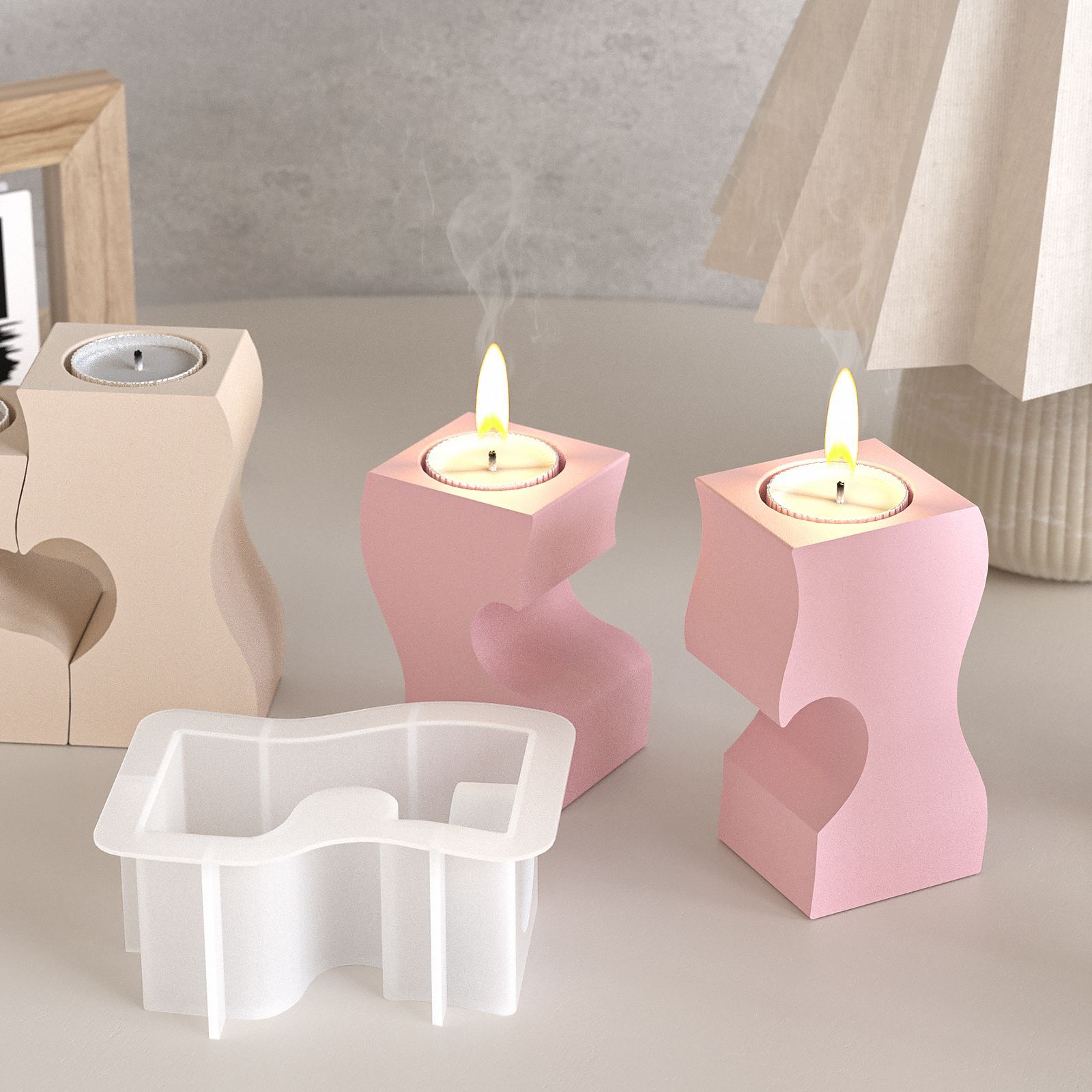 S หัวใจแท่งเทียนแม่พิมพ์ซิลิโค - Candle Mold Silicone บทวิจารณ์และราคา