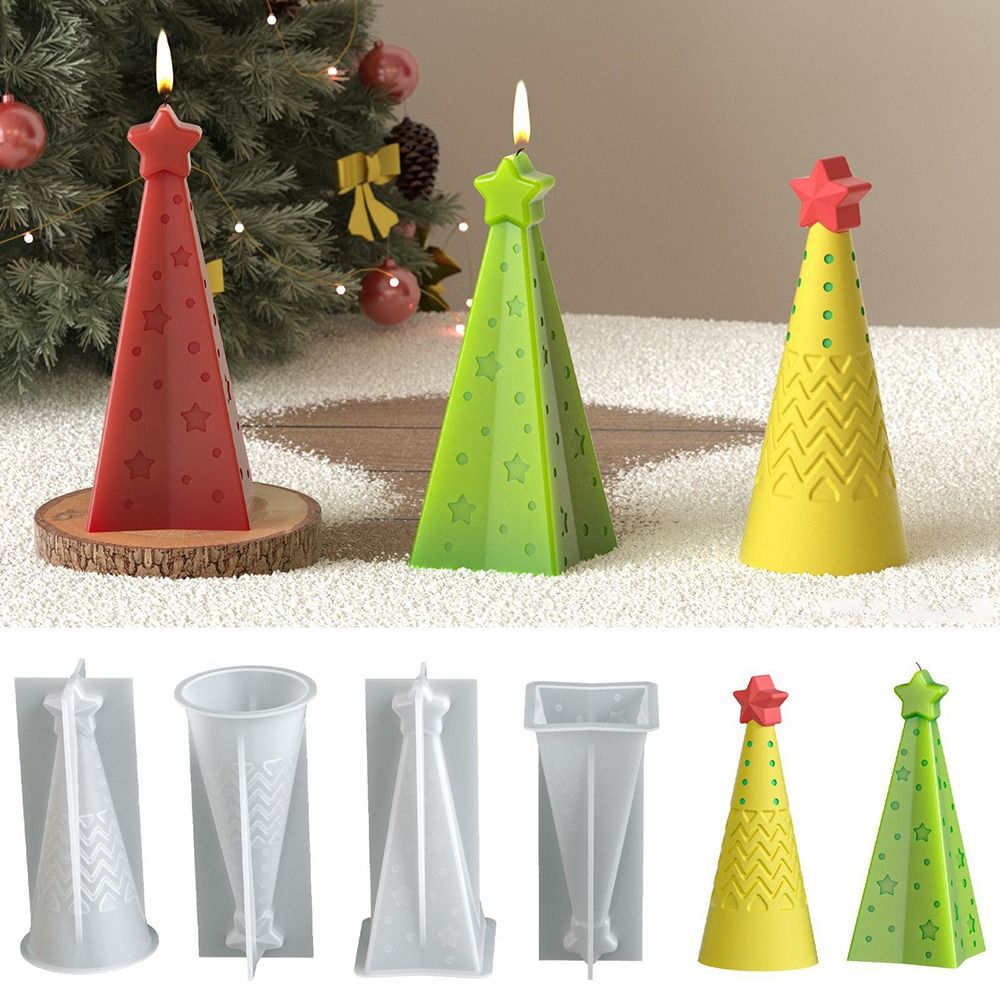 แม่พิมพ์เทียนซิลิโคนรูปกรวยคริ - Xmas Candle Making บทวิจารณ์และราคา