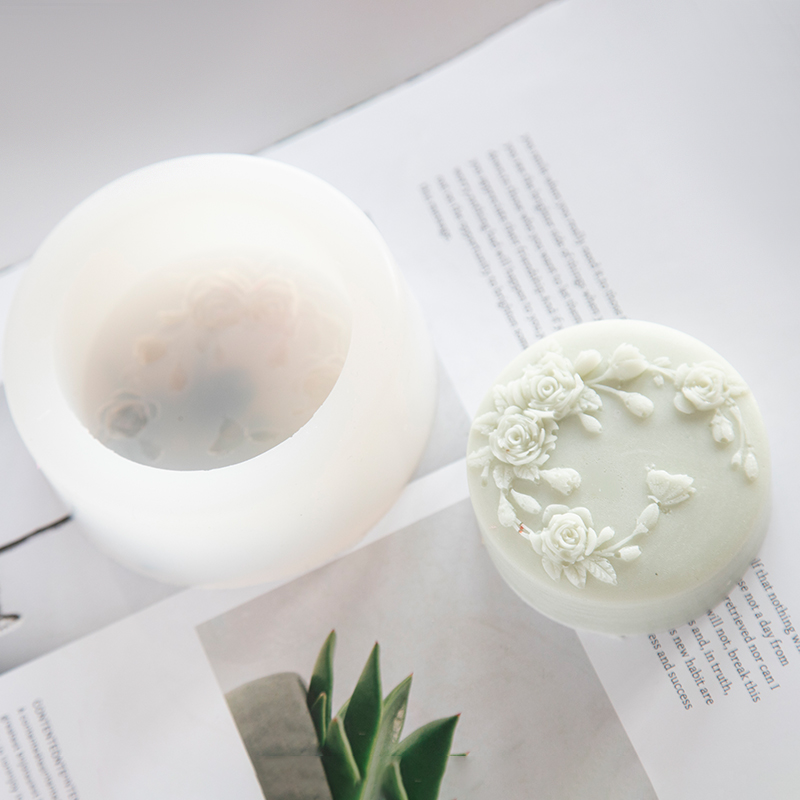 รอบรูปร่าง Rose ดอกไม้สบู่แฮนด - Candle Making Jelly บทวิจารณ์และราคา
