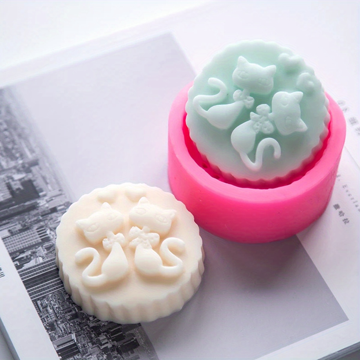 แม่พิมพ์สบู่ซิลิโคนรูปแมว 1 ชิ - Candle Making Ingredients บทวิจารณ์และราคา