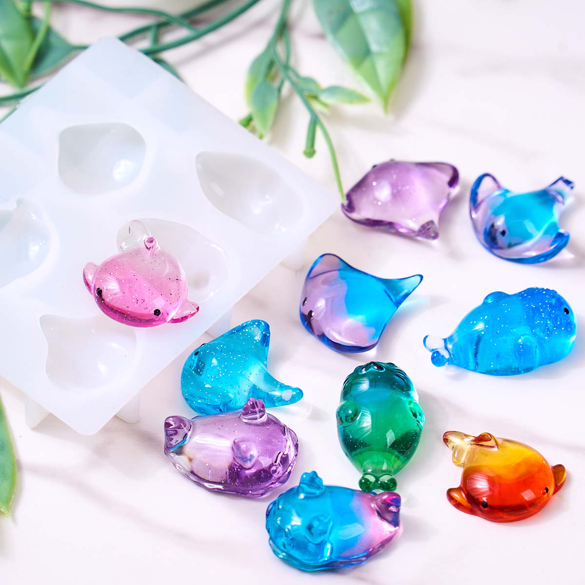 แม่พิมพ์ซิลิโคนรูปปลากระเบน 3  - Candle Mold Silicone บทวิจารณ์และราคา