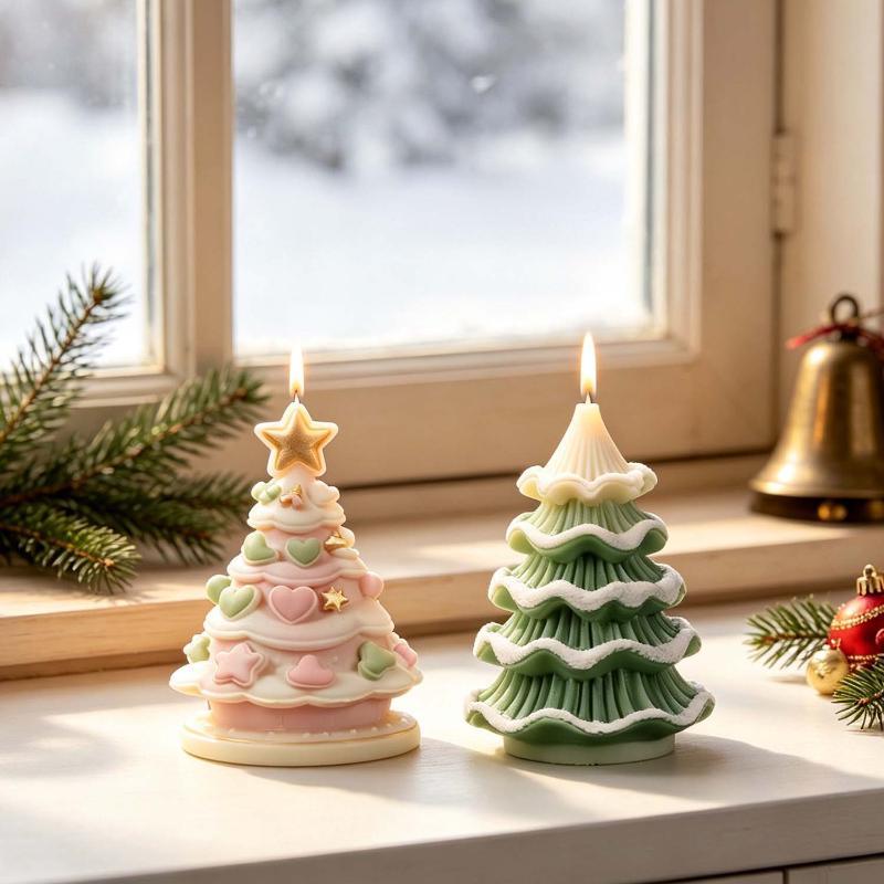 แม่พิมพ์ซิลิโคนต้นคริสต์มาส DI - Xmas Candle Making บทวิจารณ์และราคา