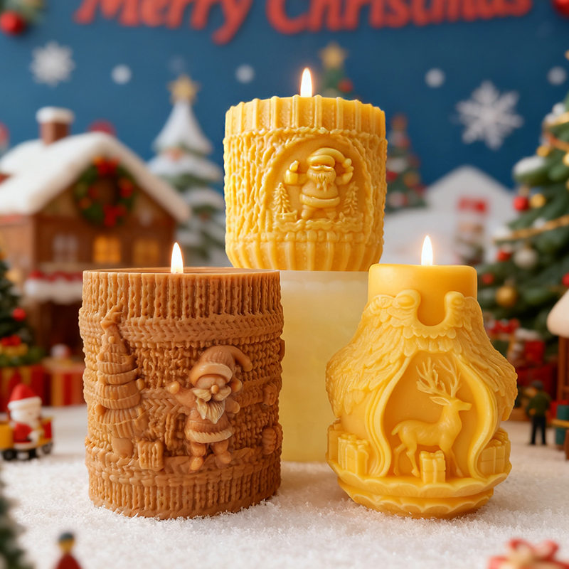 แม่พิมพ์เทียนซิลิโคนทรงกระบอกล - Xmas Candle Making บทวิจารณ์และราคา