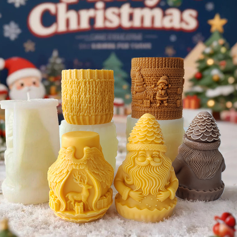 แม่พิมพ์เทียนซิลิโคนทรงกระบอกล - Xmas Candle Making บทวิจารณ์และราคา