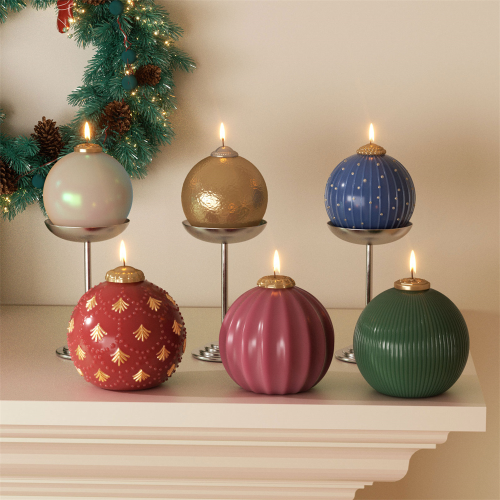 แม่พิมพ์ซิลิโคนรูปทรงลูกบอลคริ - Xmas Candle Making บทวิจารณ์และราคา