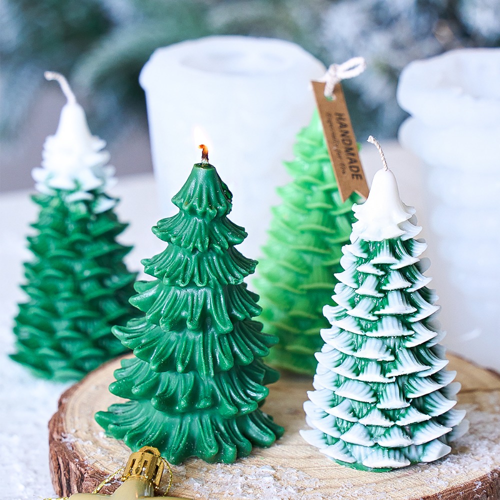 แม่พิมพ์ซิลิโคนรูปต้นคริสต์มาส - Xmas Candle Making บทวิจารณ์และราคา