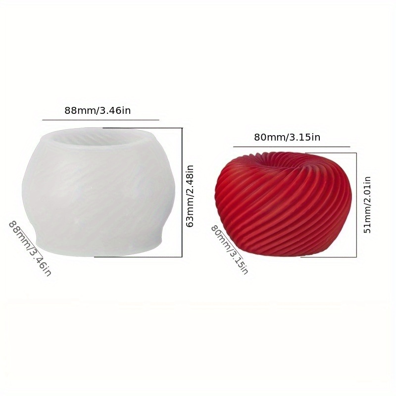 แม่พิมพ์ซิลิโคนรูปแอปเปิ้ลสีแด - Candle Mold Silicone บทวิจารณ์และราคา