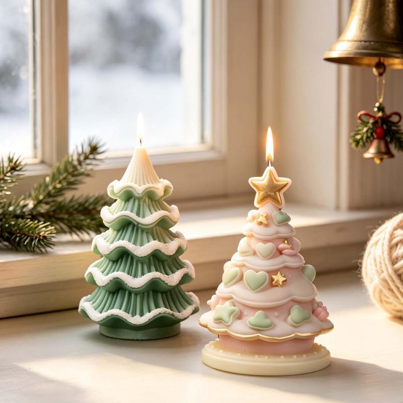 แม่พิมพ์ซิลิโคนต้นคริสต์มาส DI - Xmas Candle Making บทวิจารณ์และราคา