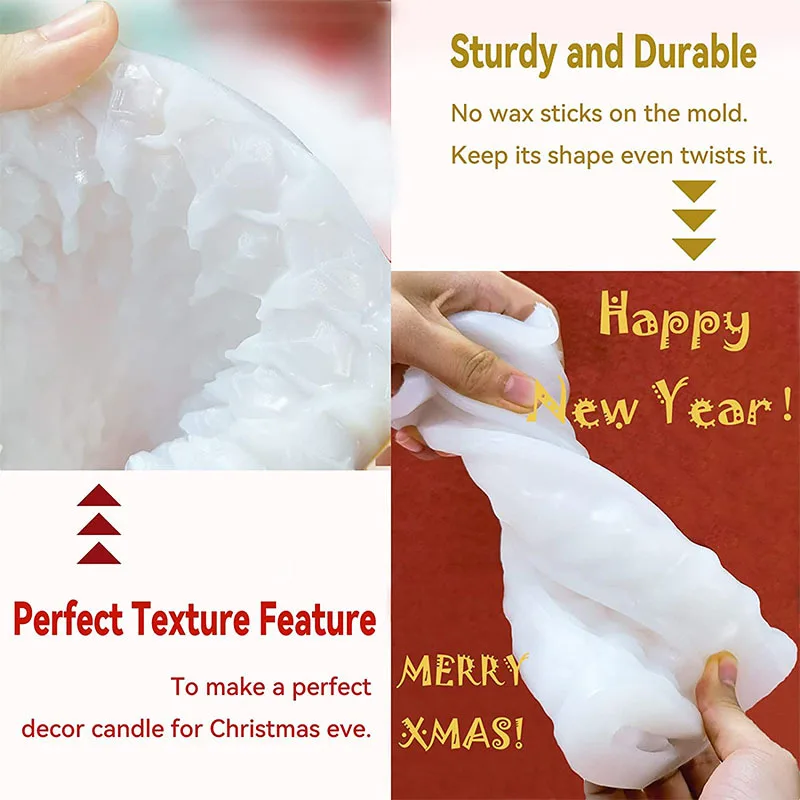 แม่พิมพ์ซิลิโคนรูปต้นไม้3D แม่ - Xmas Candle Making บทวิจารณ์และราคา